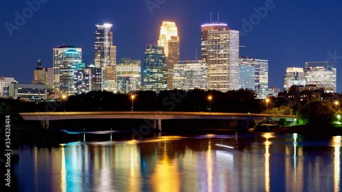 Minneapolis Skyline at night 5