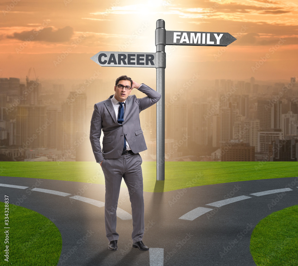Work life or home balance business concept Work life or home balance business concept