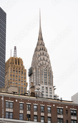 Wallpaper Mural New York City buildings details. Manhattan buildings rentals. Empty streets of Manhattan in New York.  Torontodigital.ca