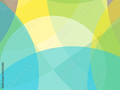  Beautiful of Colorful Circle and Curved, Abstract Modern Shape. Image for Background or Wallpaper