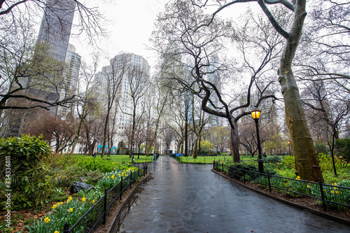 Empty streets of New York City during Coronavirus quarantine
