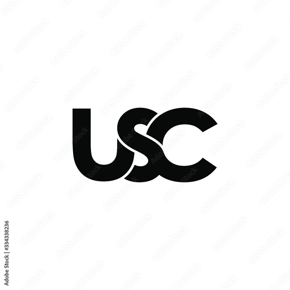 usc letter original monogram logo design usc letter original monogram logo design