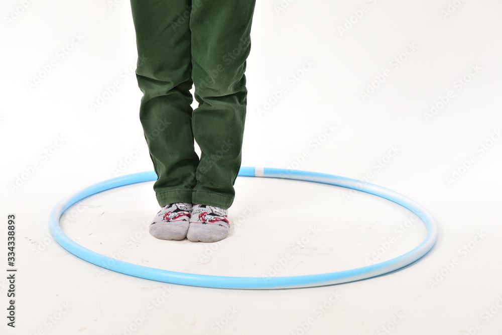 Obraz premium フラフープと足