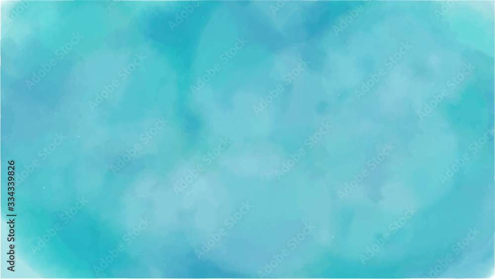Obraz Blue watercolor background for your design, watercolor background concept, vector.