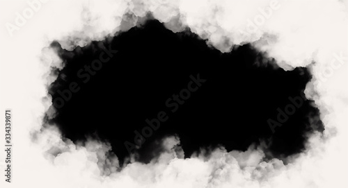 Abstract black watercolor background for your design, watercolor background concept, vector...