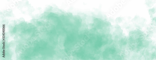 Green watercolor background for your design, watercolor background concept, vector.
