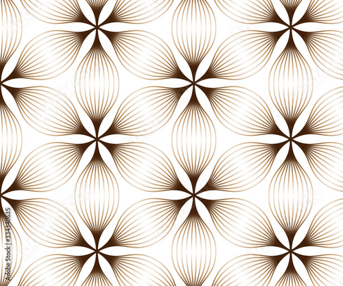 Linear vector pattern, repeating petals