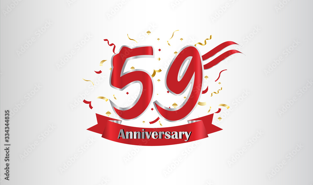 Anniversary celebration background. with the 59th number in gold and with the words golden anniversary celebration. Anniversary celebration background. with the 59th number in gold and with the words golden anniversary celebration.