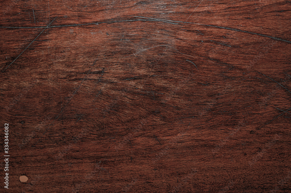 Fototapeta premium Plank wood table floor with natural pattern texture background.