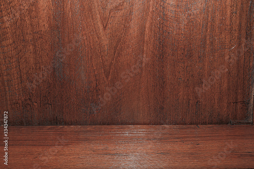 Plank wood table floor with natural pattern texture background.