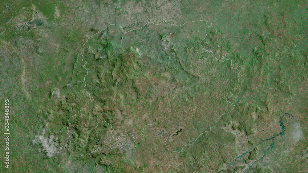 Labé, Guinea - outlined. Satellite Labé, Guinea - outlined. Satellite