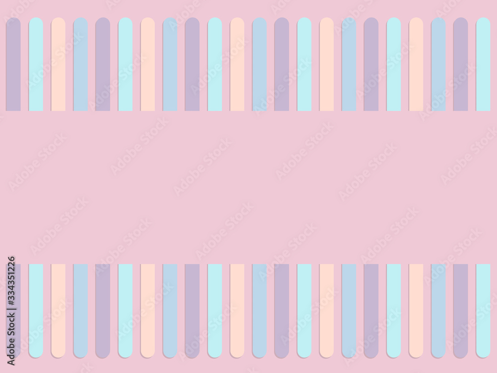 Pastel simple shapes illustrated template.