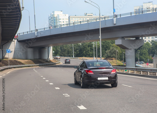 Wallpaper Mural Car traffic on the road in the city Torontodigital.ca