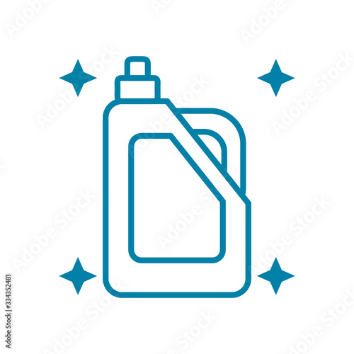 detergent bottle icon, line style