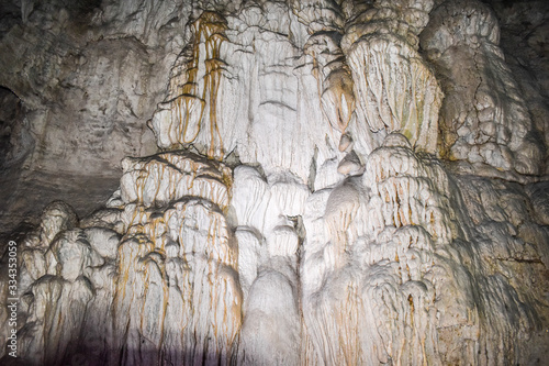 Limestone Formation in the cave of Baratang place of Andaman and Nicobar Island photo