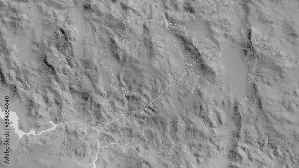 Intibucá, Honduras - outlined. Grayscale Intibucá, Honduras - outlined. Grayscale