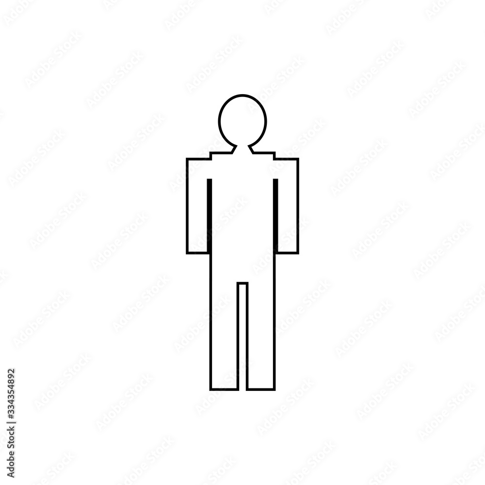 Fototapeta premium Man logo vector illustration design template