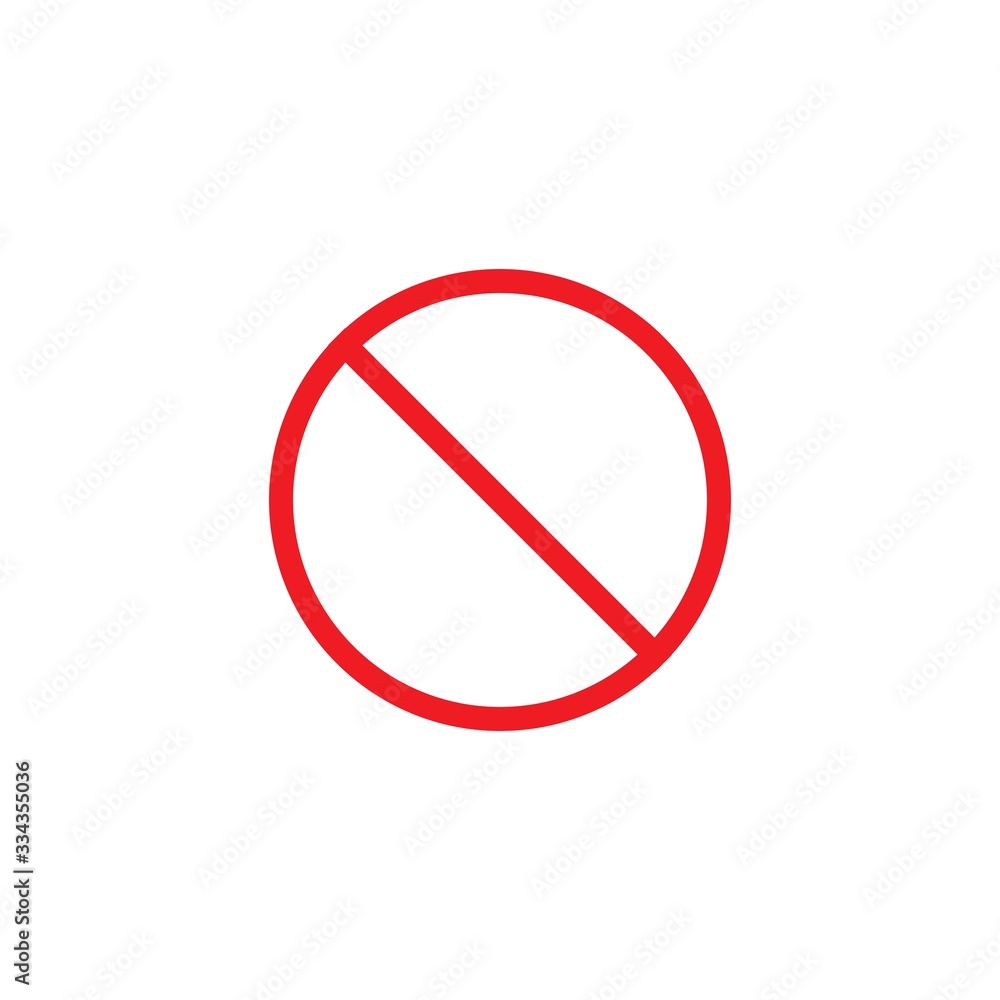 Banned logo vector iluustration design template Banned logo vector iluustration design template