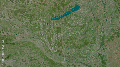 Somogy, Hungary - outlined. Satellite