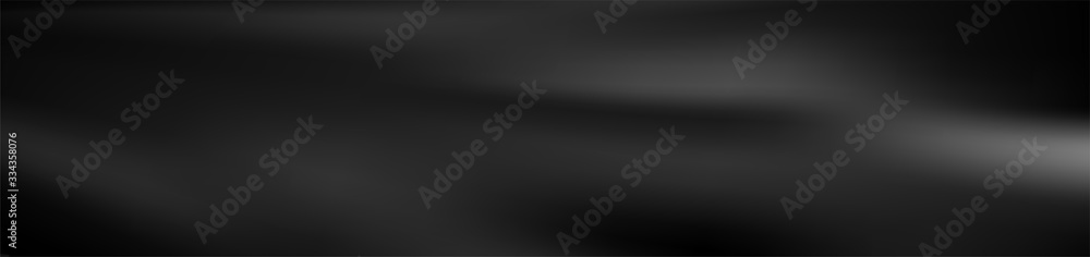 Abstract black smooth gradient header banner. Vector background Abstract black smooth gradient header banner. Vector background