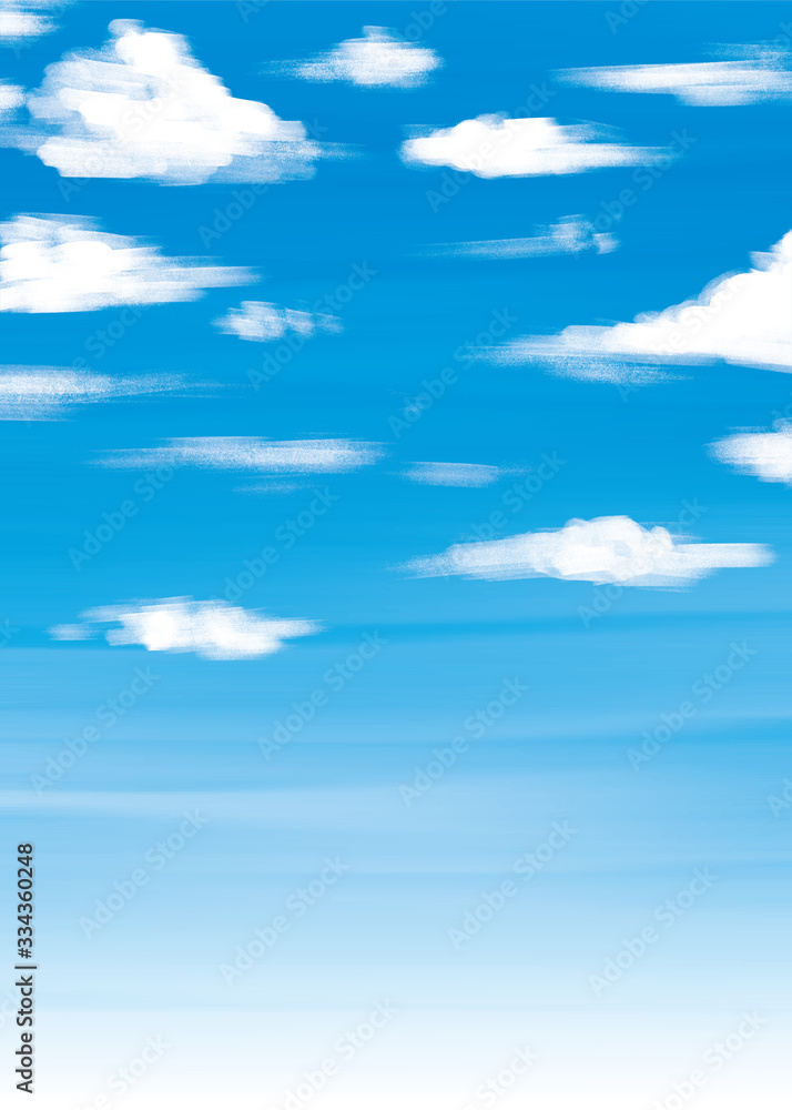 青空のアクリルぼかしベクター背景イラスト 青空のアクリルぼかしベクター背景イラスト
