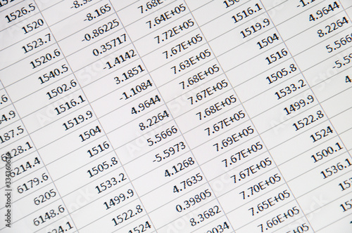 The finance spreadsheet
