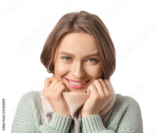 Beautiful young woman with ...