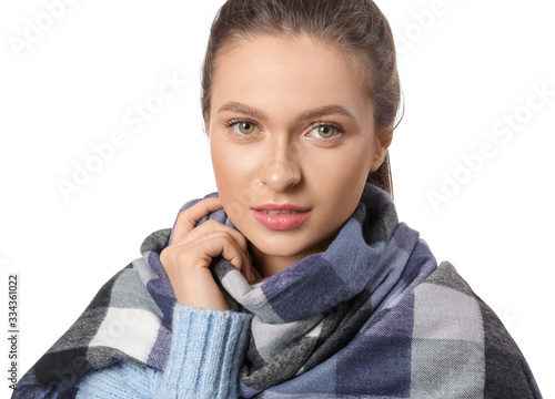 Beautiful young woman with ...