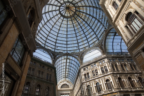 Gallery Umberto I in the city of Naples. Campania  Italy.