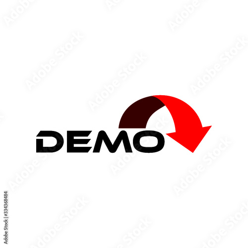 Demo icon sign Isolated On White Background