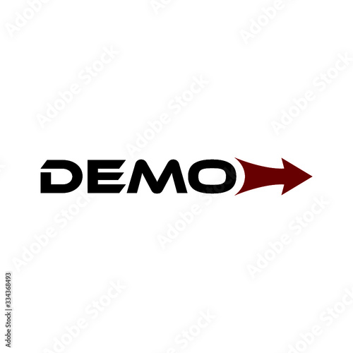 Demo icon sign Isolated On White Background