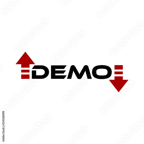 Demo icon sign Isolated On White Background