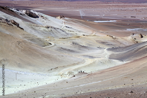 The road from Mina Julia to La Casualidad, Puna de Atacama, Argentina photo