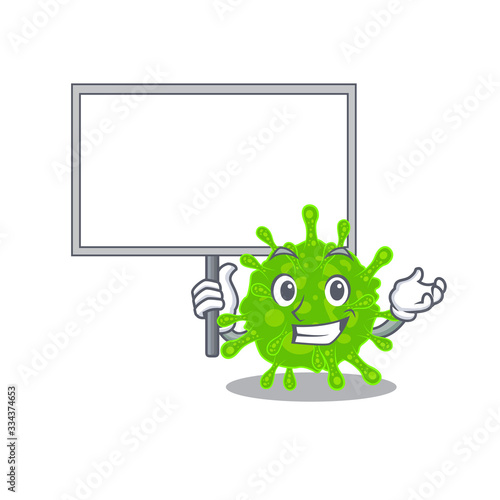 Flaviviridae cute cartoon character bring a boardx