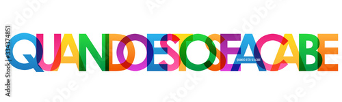 Tipografía vectorial QUANDO ESTO SE ACABE