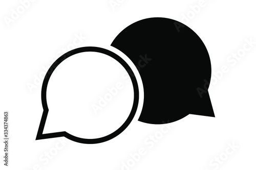 Bubble speech icon design trendy. vector illustration. EPS 10