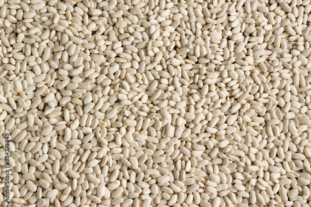 White raw aw beans background. Natural protein legume food White raw aw beans background. Natural protein legume food