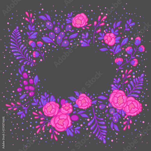 Vintage floral hand drawn rose with leaves. Tattoo flower design element. Iso...