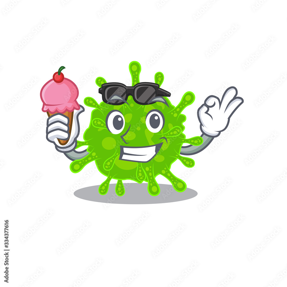 cartoon character of flaviviridae holding an ice cream cartoon character of flaviviridae holding an ice cream