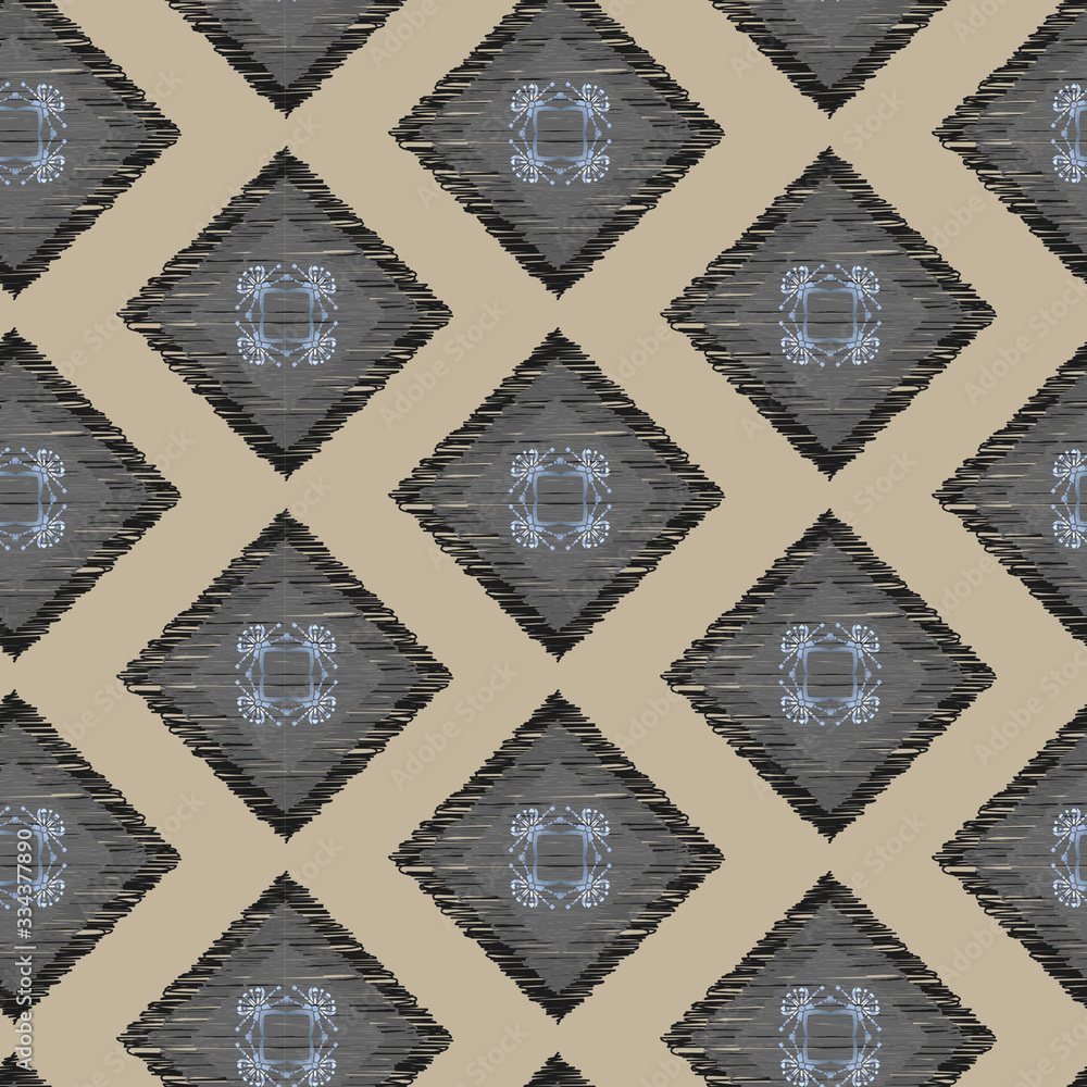 Fototapeta premium Ornamental print pattern. Decorative texture for surface design. Filigree vector