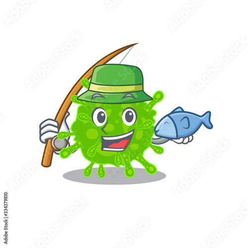 A Picture of funny Fishing flaviviridae design