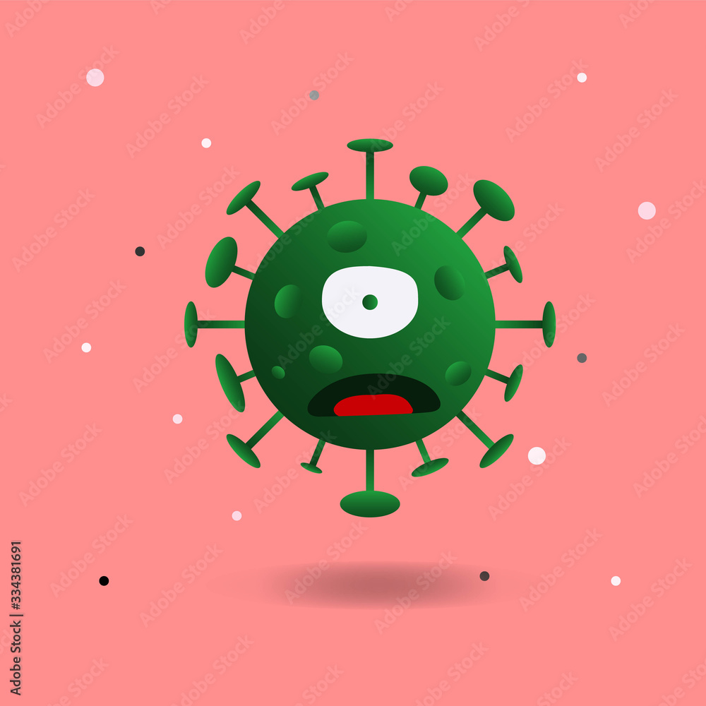 Corona Virus 2020.covid-19.Corona Virus in Wuhan vector design