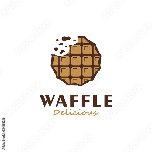 Delicious waffle logo design inspiration