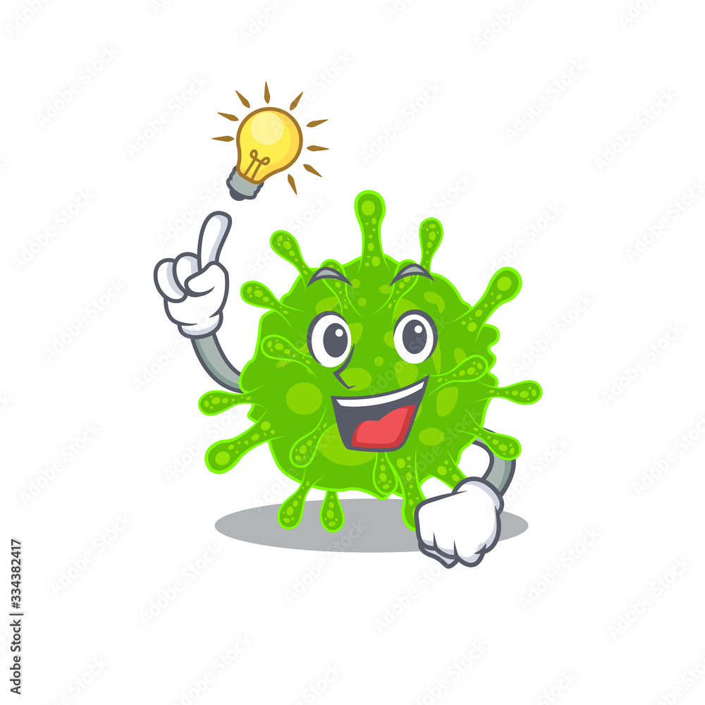 Have an idea gesture of flaviviridae mascot character design Have an idea gesture of flaviviridae mascot character design