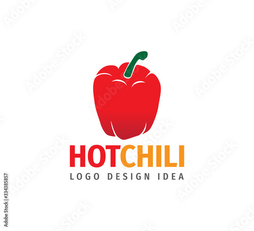 red hot habanero chilli vector logo design