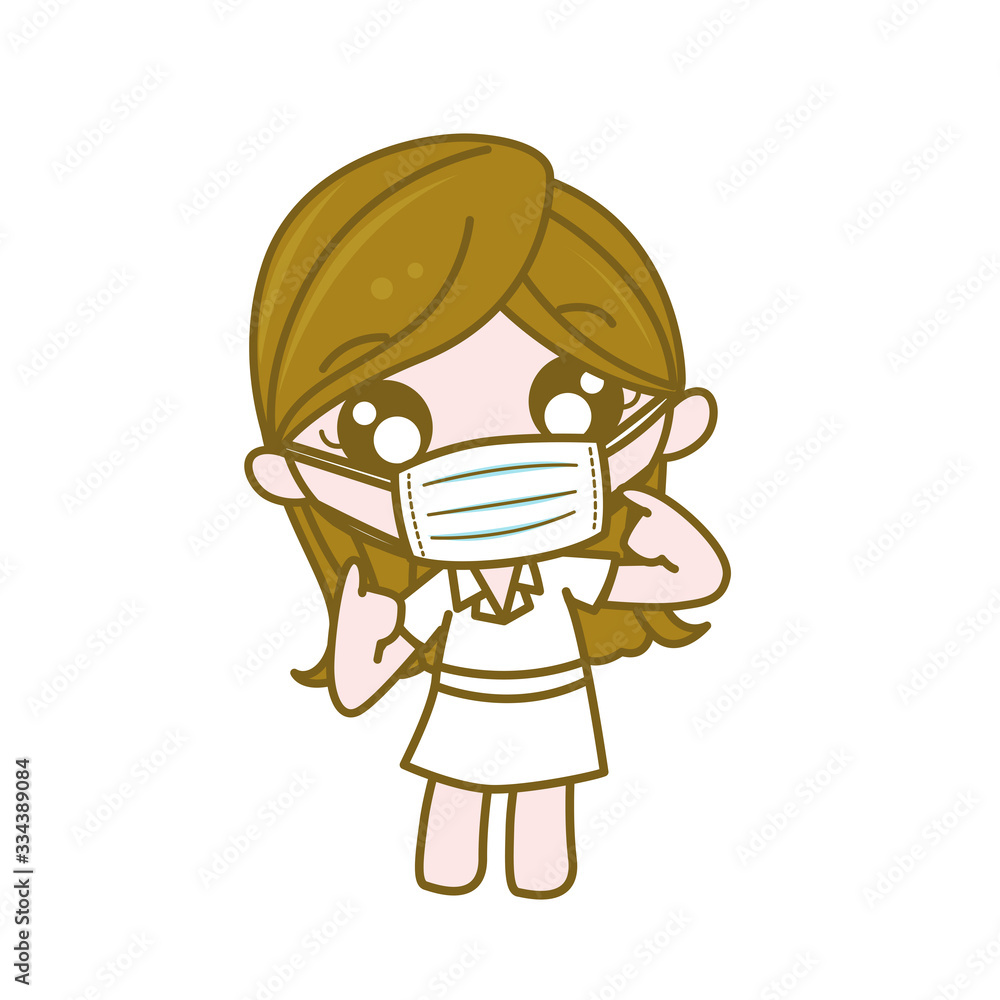 Fototapeta premium Health protection and prevention during Virus and infectious outbreak : Vector illustration