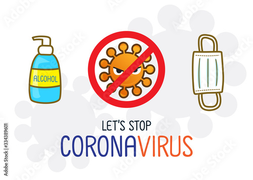 Health protection and prevention during Virus and infectious outbreak : Vector illustration