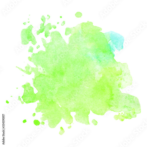 Watercolor abstract background. The color splashing on the paper. Hand painted watercolor background