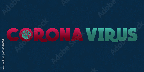 Illustrations concept of Coronavirus and Virus background.COVID-19 Corona virus outbreaking and Pandemic medical health risk concept.