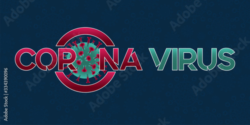 Illustrations concept of Coronavirus and Virus background.COVID-19 Corona virus outbreaking and Pandemic medical health risk concept.